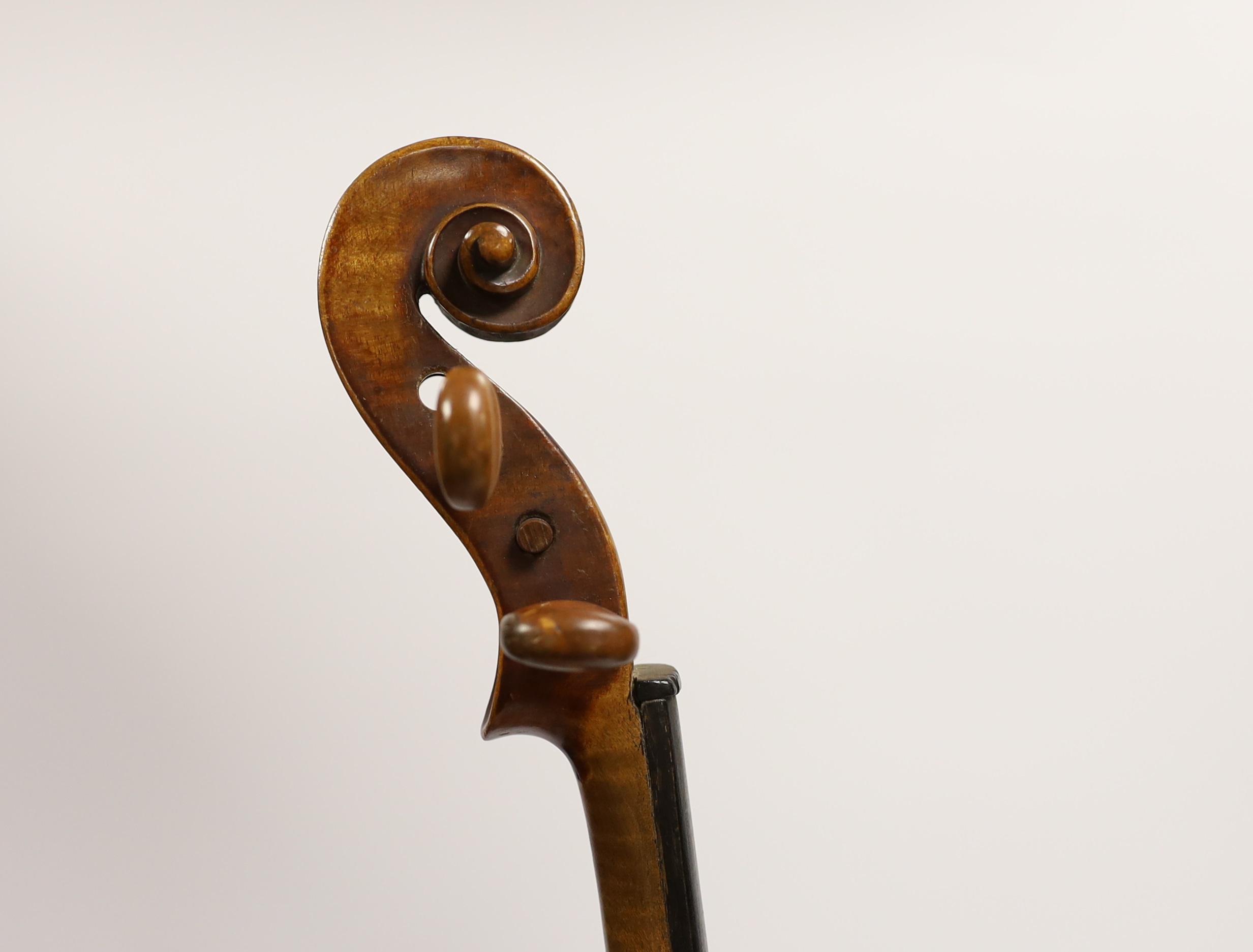 A German Stradivarius style violin, late 19th century, cased
